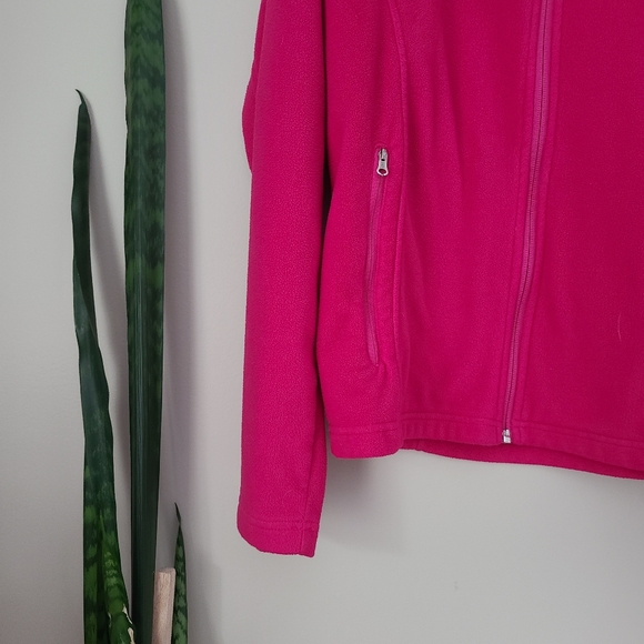 COLUMBIA | Pink Full-Zip Fleece Jacket – Youth 18/20 (Fits Women’s Small) - Picture 3 of 7